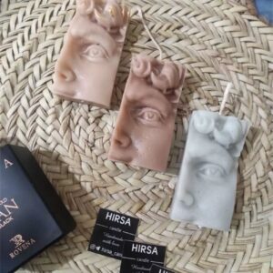 人脸蜡烛 – 艺术与光影的触感