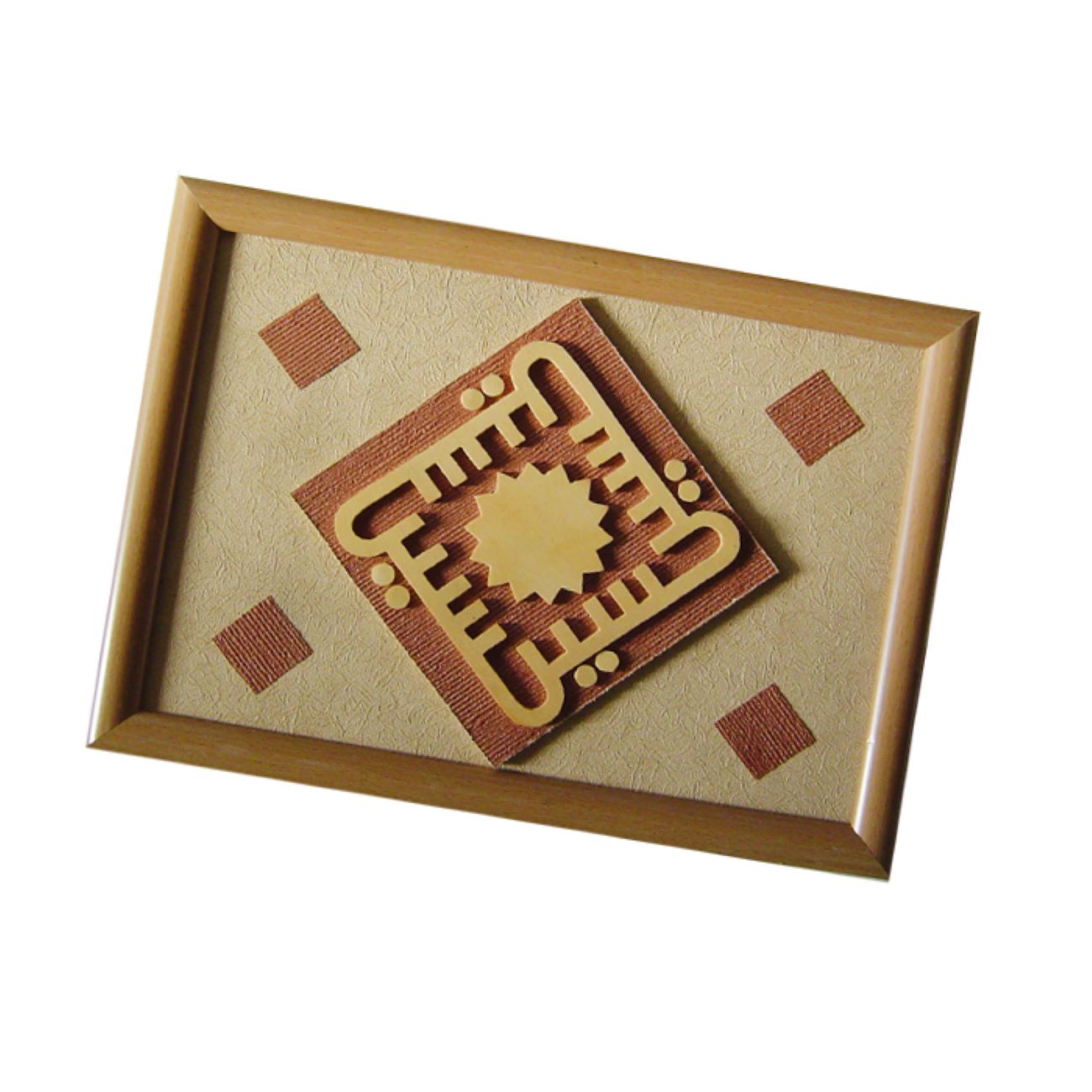 木质镶嵌壁框伊斯兰设计——侯赛因图案