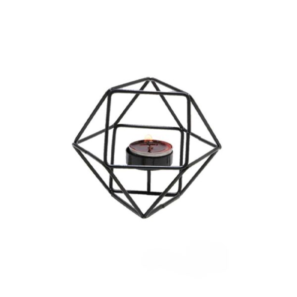 现代钢制烛台 – 时尚简约设计，适合家居与办公室