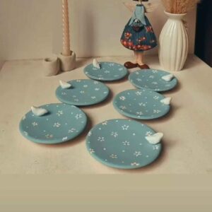 波斯手工七辛桌套装 —— 花卉图案（7 件套）