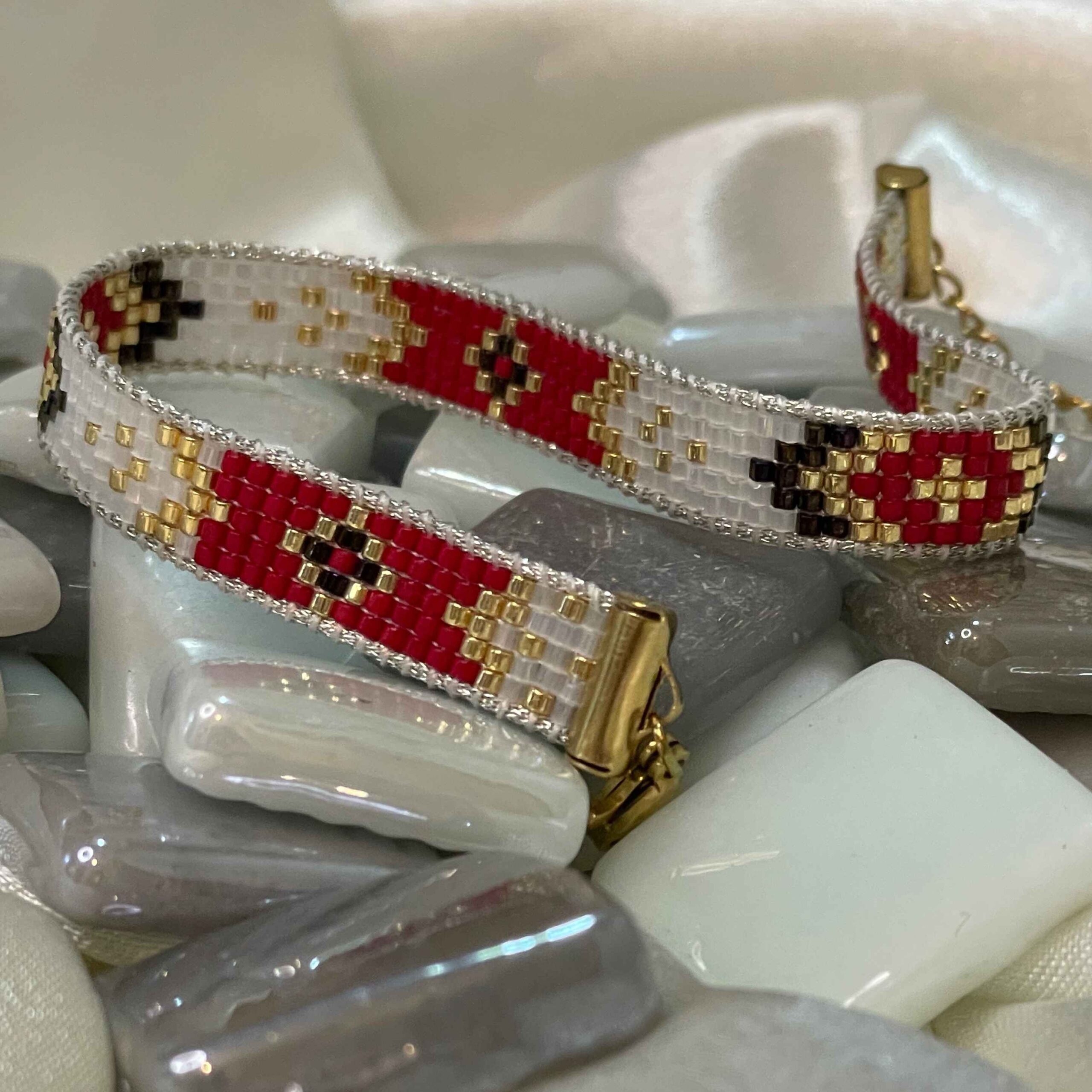 编织钢串珠手链 – Miyoki 款