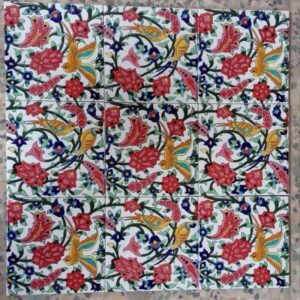 波斯瓷砖 – 适用于墙面与地面，花鸟设计 25 片