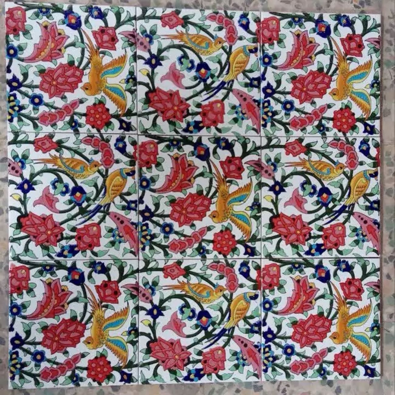 Main image of 波斯瓷砖 – 适用于墙面与地面，花鸟设计 25 片