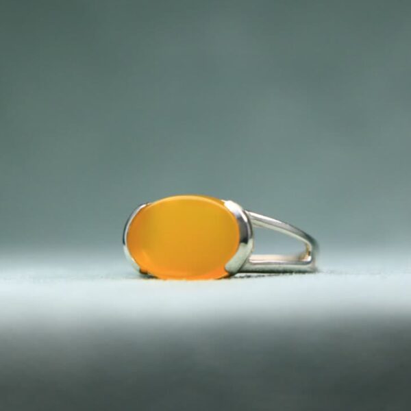 神圣Sharaf al-Shams戒指 – 椭圆形宝石戒指，永恒的精神美