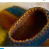 Thumbnail 3: 独特手工羊毛毡拖鞋 – 配有精致曲线设计