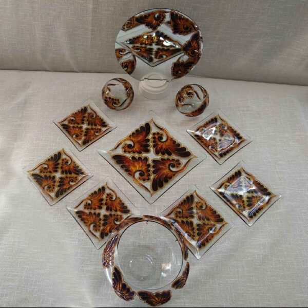 Vitarail 七辛桌套装 —— 花卉设计 Roya 款（11 件套）