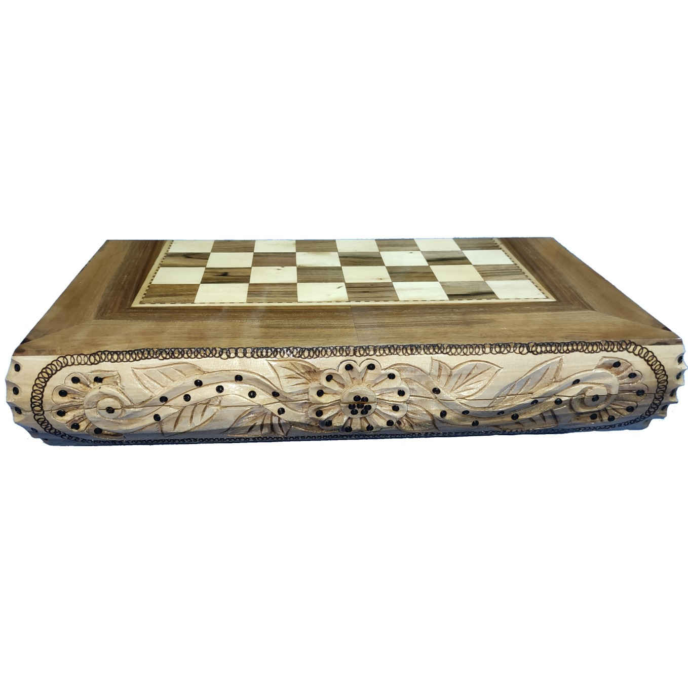 Main image of 木雕棋盘 – 高品质工艺体验棋局乐趣