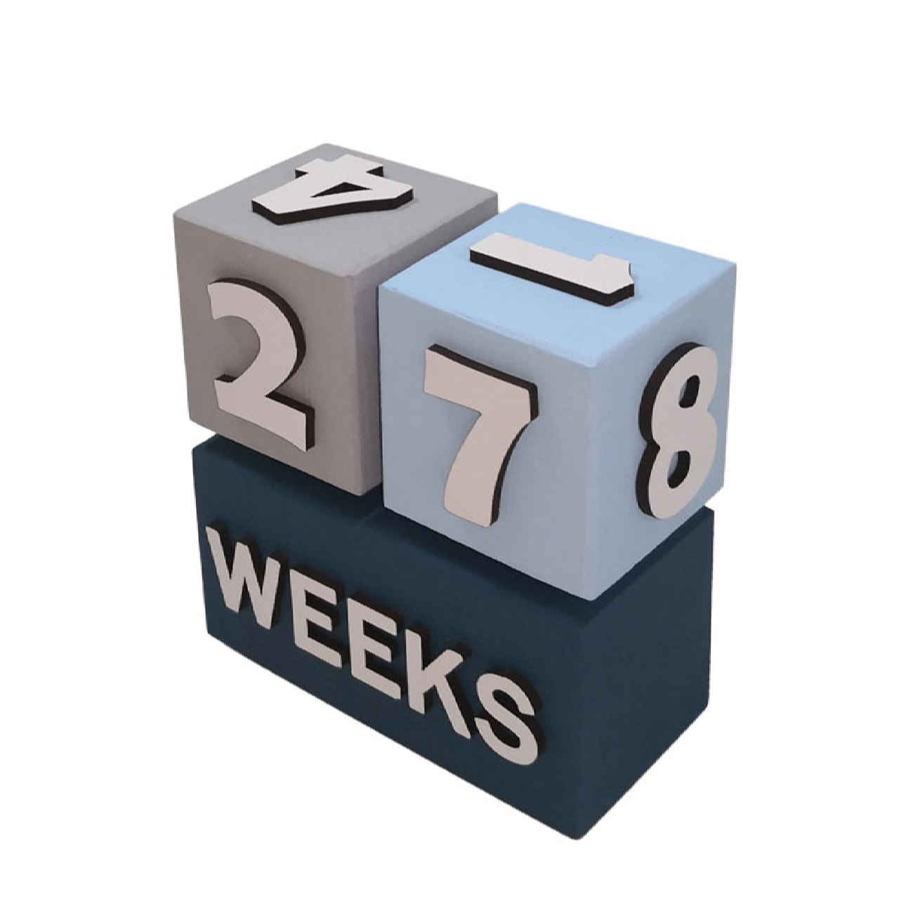 Main image of 木质立方体桌面日历 – 完美的办公室配件与时间管理助手