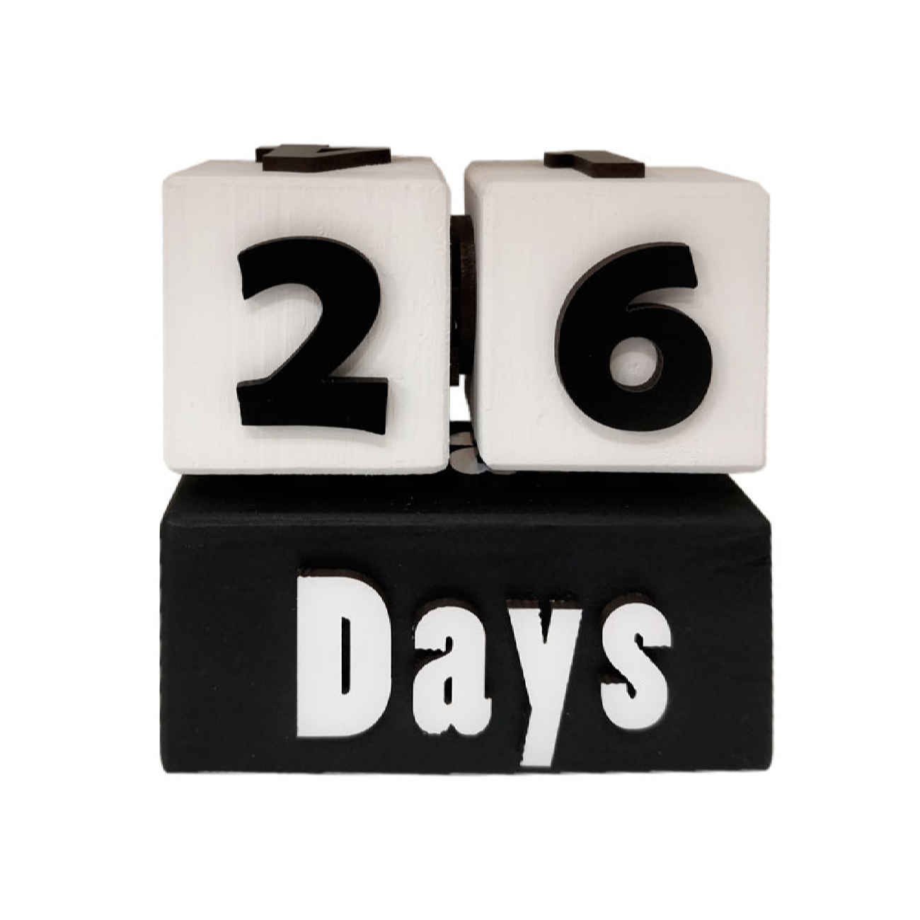 Main image of 木质立方体桌面日历 – 办公必备与时间管理工具