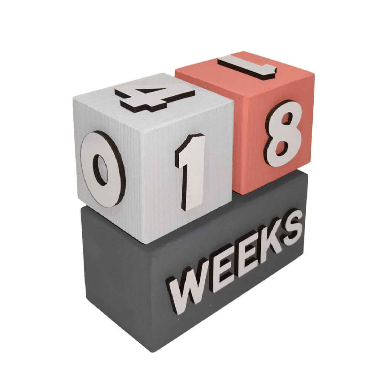 Main image of 木质立方体桌面日历 – 独特办公室装饰与实用礼品