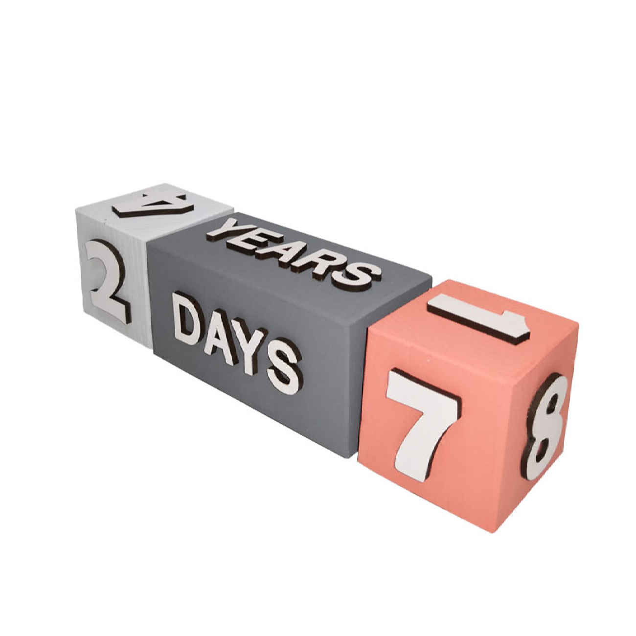 木质立方体桌面日历 – 独特办公室装饰与实用礼品