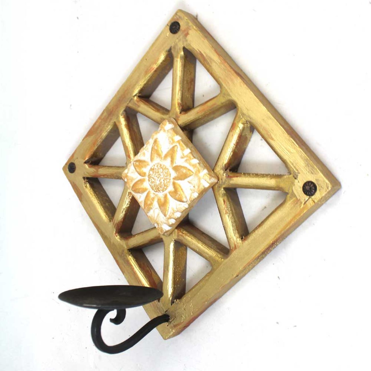 木质墙壁烛台 – 手工打造，适合任何房间