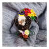 美丽鹦鹉设计珠绣胸针，手工制作