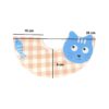 Thumbnail 2: 婴儿围嘴 – 格纹配可爱猫咪贴花与小鱼细节