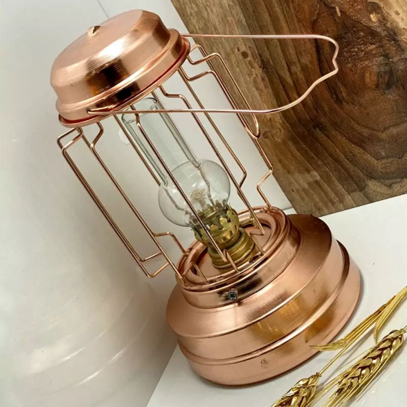 铜制油灯 – 手工波斯传统设计,精美细节