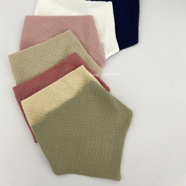 纯棉纱布婴儿三角围巾