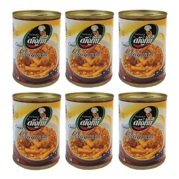 Gheymeh Bademjan 素食波斯美味 – 含黄豌豆与豆制品，370克（6罐装）