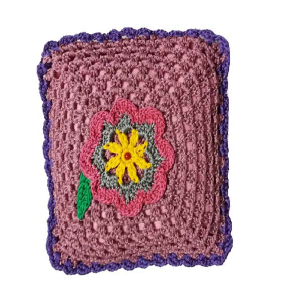 手工编织钩针靠垫套装 – 耐用、柔软，卧室和客厅的完美选择（2件套）