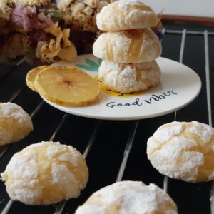 自制裂纹饼干 柠檬口味 150克（5包）