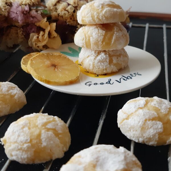 自制裂纹饼干 柠檬口味 150克（5包）