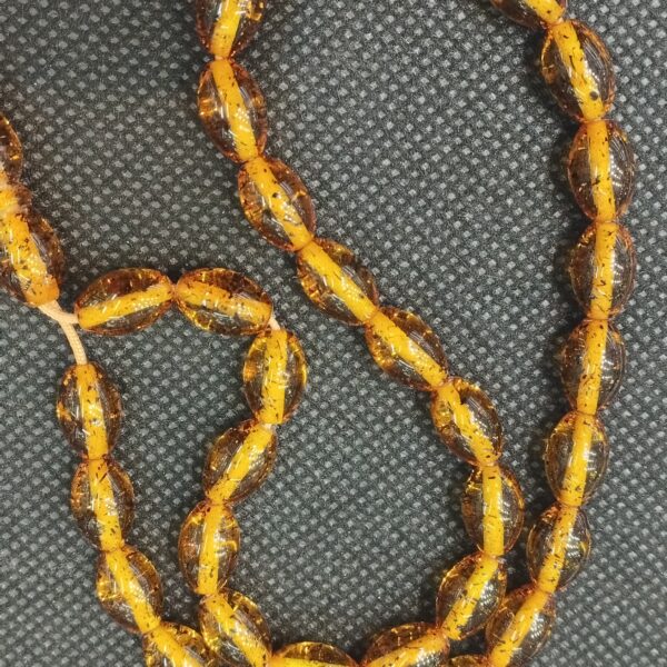 伊斯兰琥珀Celine念珠 —— 闪光纹理，33颗祈祷念珠