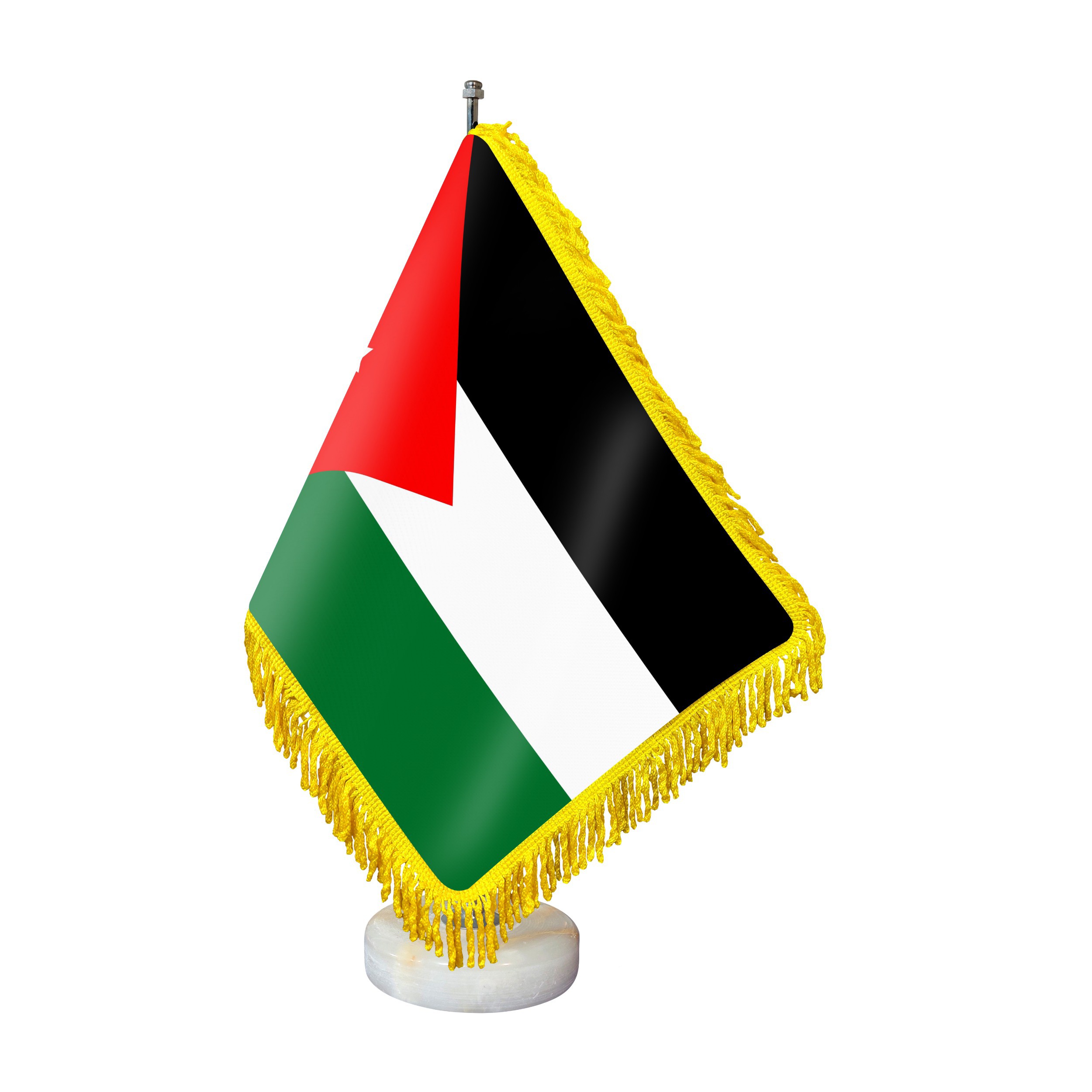 Main image of 约旦办公桌旗及石座桌旗