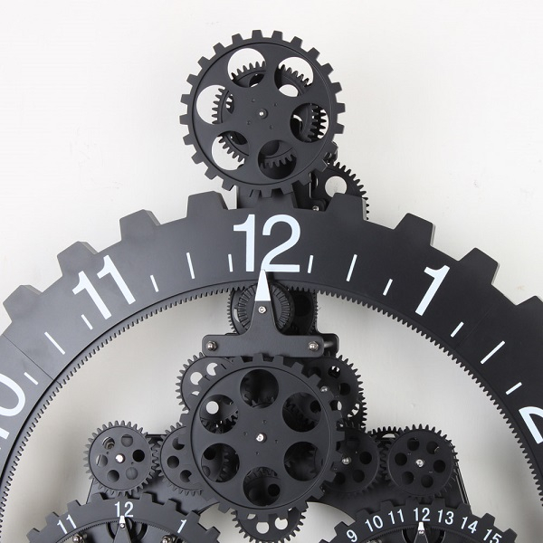 机械齿轮挂钟 – 带日历,优雅的日期时计