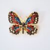 Thumbnail 4: 现代胸针别针 – 蝴蝶配彩色宝石设计
