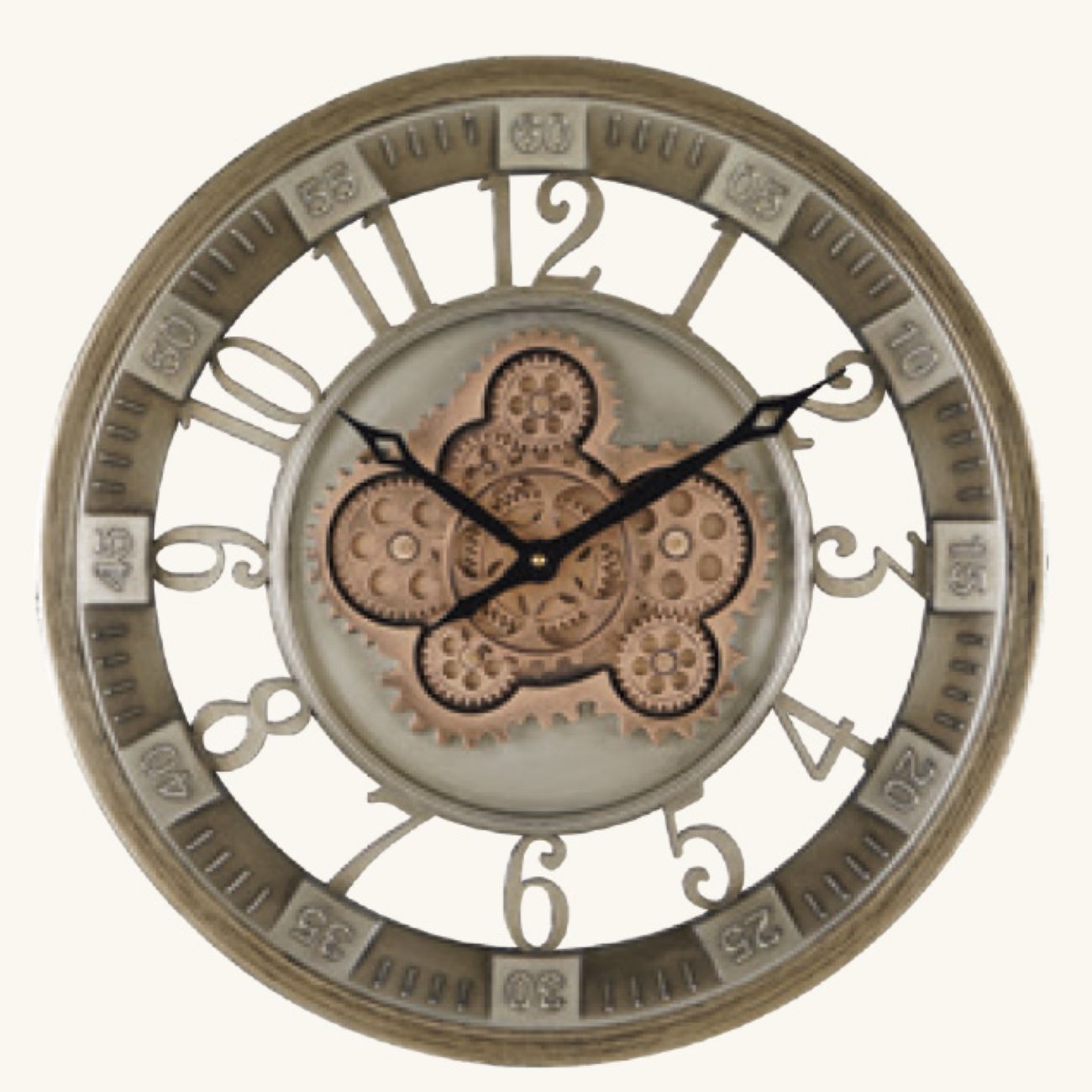 Main image of 动态齿轮挂钟 – 机械动态展示