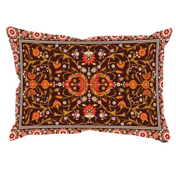波斯风格印花枕套 – 独特家居装饰 (2件)