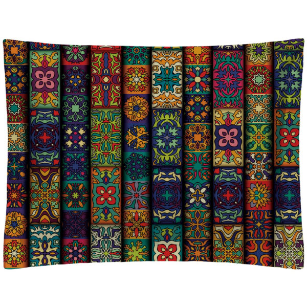 波斯几何图案枕套 – 奢华优雅 (2件装)