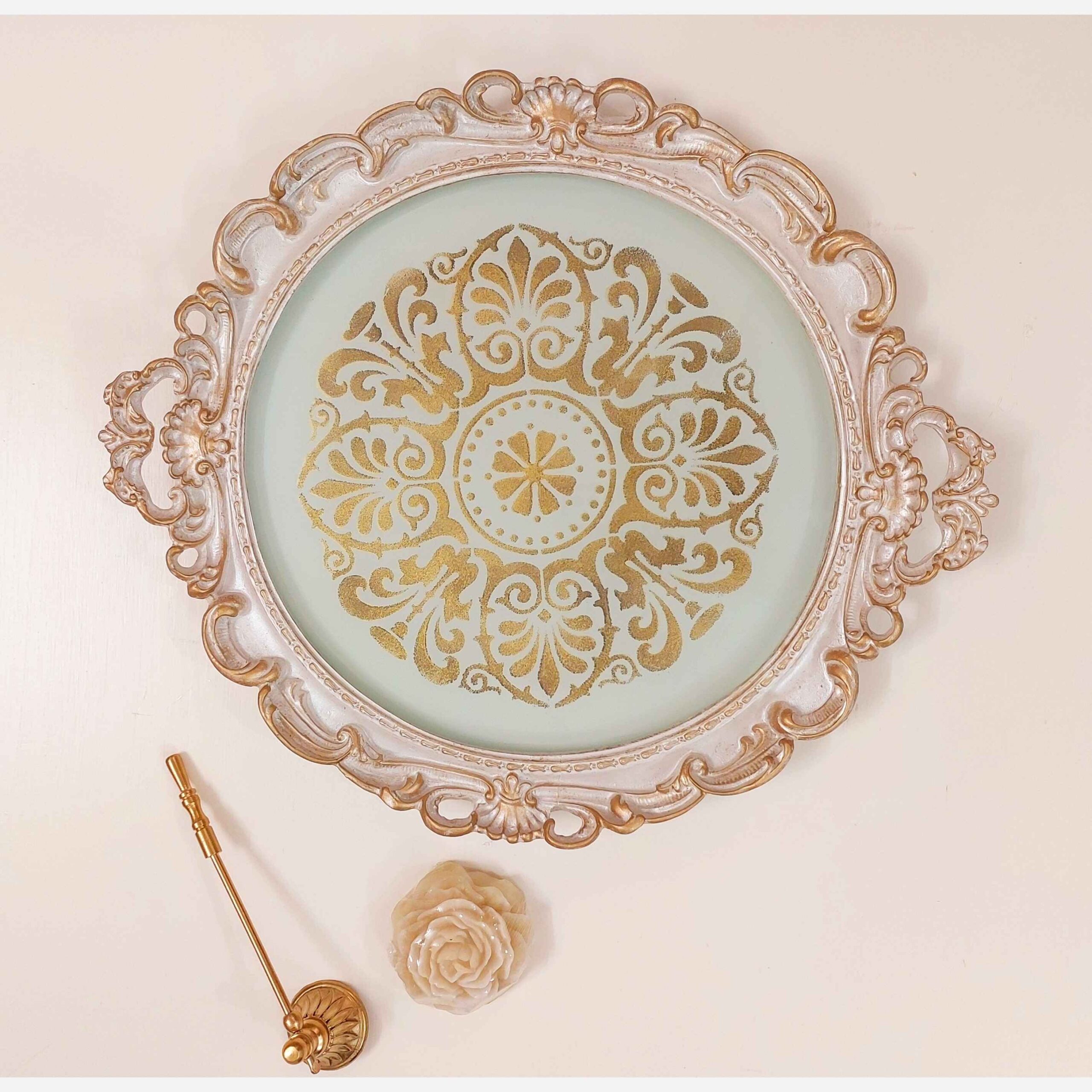 聚树脂托盘 – 手绘细节 & 波浪形边缘