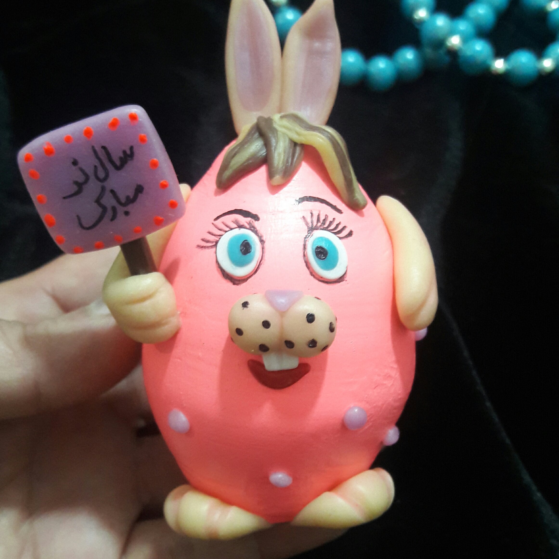 Main image of 《陶瓷娃娃 — 手工聚合物粘土兔子（2件套）》