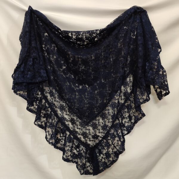 女士围巾 – 优雅蕾丝，精致花卉图案