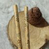 木制筷子 – 竹制花卉图案（2双装）