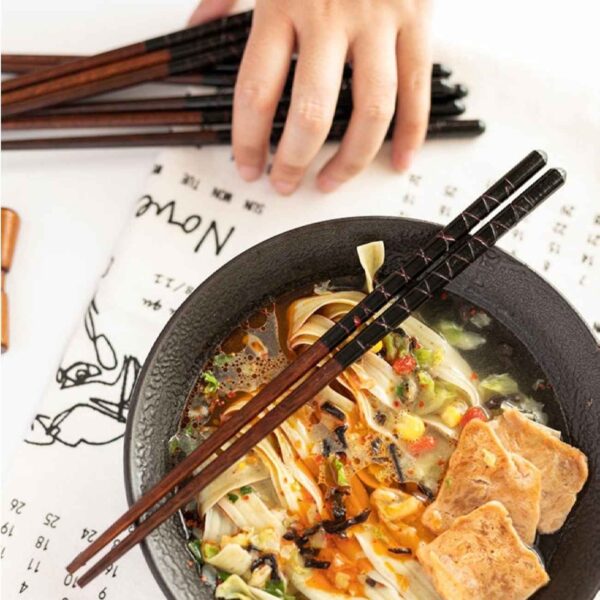 木制筷子 – 红檀木制（2双装）