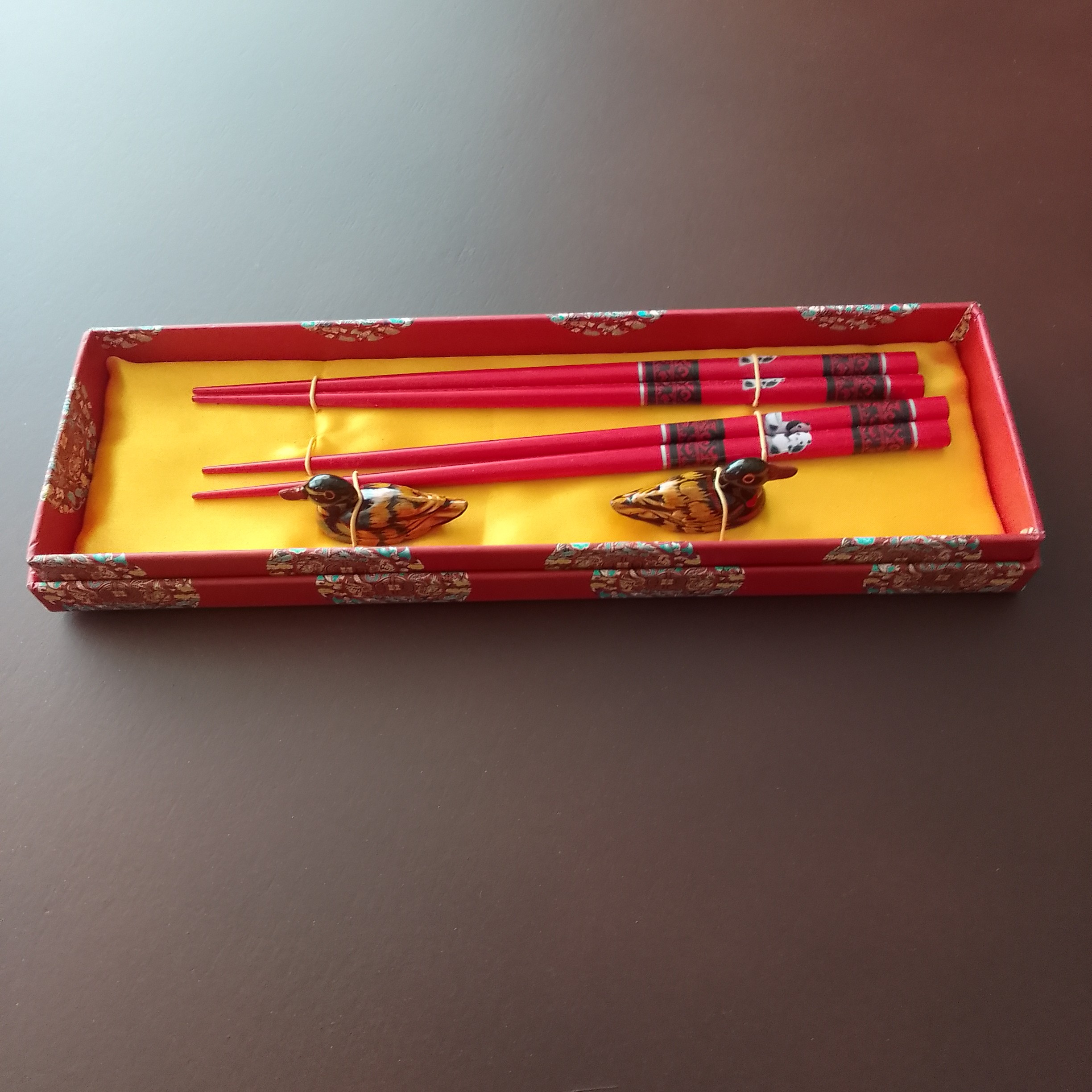 木制筷子 – 竹制熊猫图案(2双装)