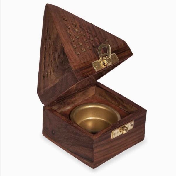 木质 Esfand 与 Bakhoor 烟熏炉 – 小号