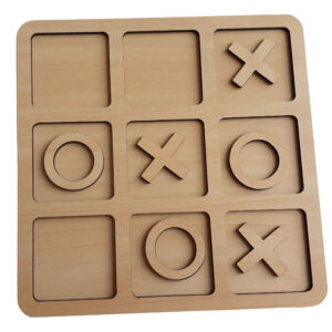 木制井字棋棋盘游戏 – 永恒策略游戏