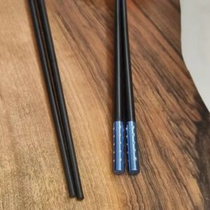 黑色宝石装饰密胺韩国筷子（4双装）