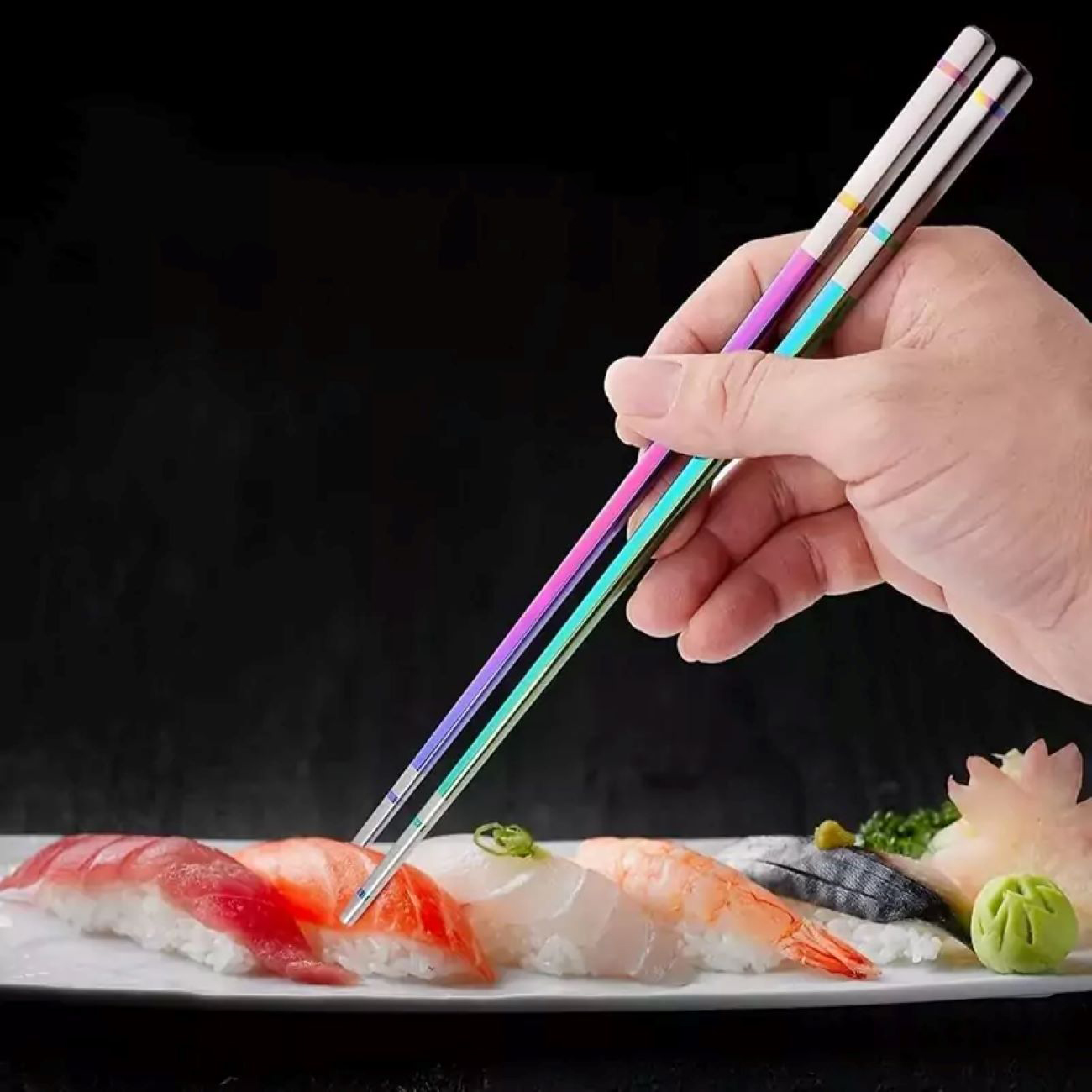 彩色不锈钢筷子 – 防锈防刮(1套)