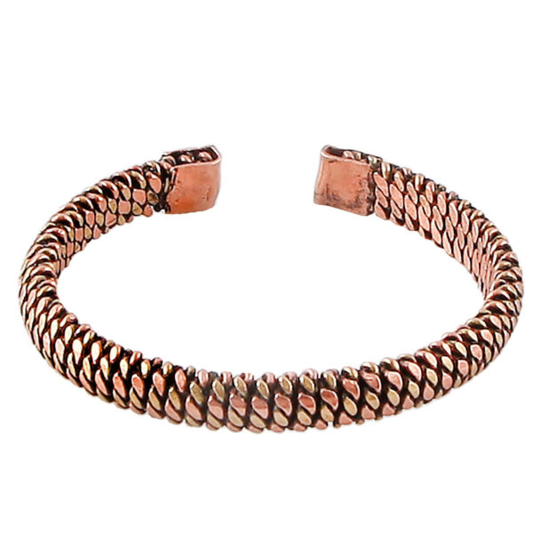 Copper Cuff Bracelet – Classic & Minimalist Design Suitable for Stacking or Solo Style (2)