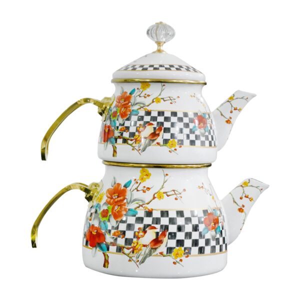 Decorative Enamel Kettle Set – Suitable for Daily Use & Gifting (2)