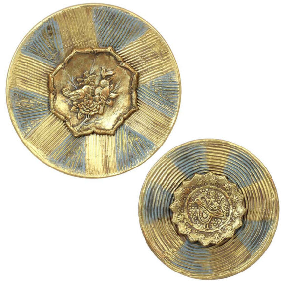 Decorative Pottery Wall Hanging Plate Set with Bird Design (2 Pieces) (2)