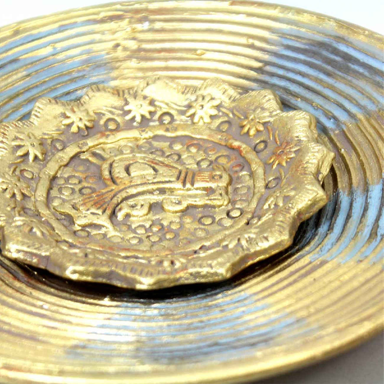 装饰陶瓷壁挂盘 – 鸟图案(2件)