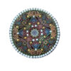 Decorative Pottery Wall Hanging Plate with Pershang and Mandala Design