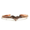 Engraved Copper Bracelet with Fish Design
