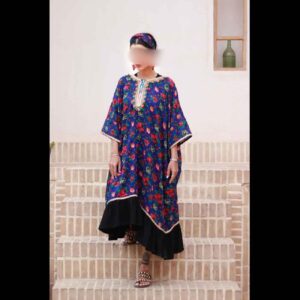 女士花卉印花卡夫坦 – 适合日常外出或休闲聚会
