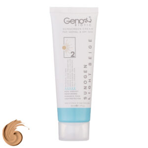 Geno Biotic 防晒有色面霜 – 适合中干性肌肤，浅米色，SPF50 (2支)