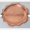 Thumbnail 4: 手工锤打大型铜托盘——招待宾客或装饰展示的理想选择